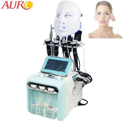 9 em 1 dispositivo da máquina H2O2 Hydrafacial Dermabrasion dos cuidados com a pele do oxigênio do RF