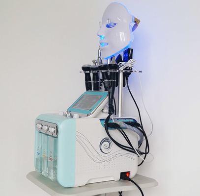 9 em 1 máquina Hydradermabrasion Aqua Peel Facial Machine da bolha do RF H2O2