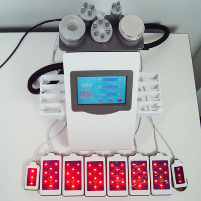 40KHz emagrecimento 6 do vácuo da máquina do RF da cavitação do laser Lipo em 1 300W