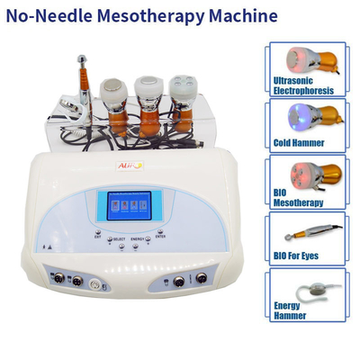 Electroporation nenhuns máquina de Mesotherapy da agulha/equipamento facial multifuncional dos termas