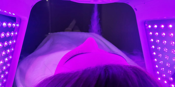 Cor clara vermelha facial da máquina 24W 6 da terapia da luz do diodo emissor de luz de PDT para a acne