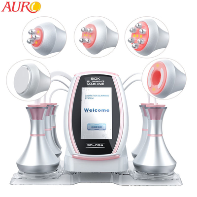 máquina 5 do emagrecimento da cavitação do vácuo 50W em 1 remoção ultrassônica das celulites da cavitação de 80K RF