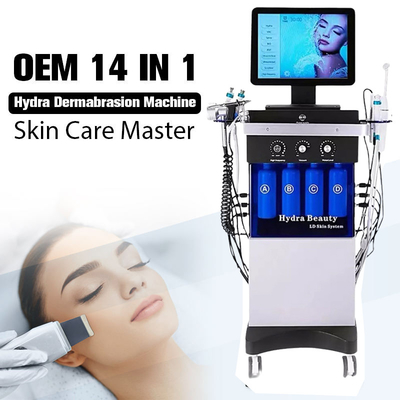 máquina facial Microdermabrasion 14 do Hydra 60Hz em 1 equipamento multifuncional da beleza