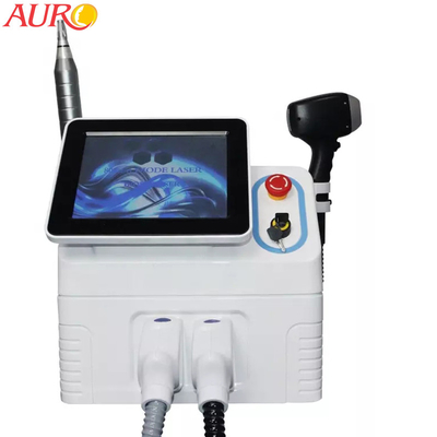 2 em 1 máquina da beleza da remoção da tatuagem do equipamento da remoção do cabelo do laser de 755nm 808nm 1064nm
