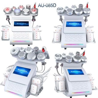 pele do olho da máquina do emagrecimento do corpo da cavitação 80KHz que alisa a solução preta de desvanecimento do círculo com as 8 almofadas do laser