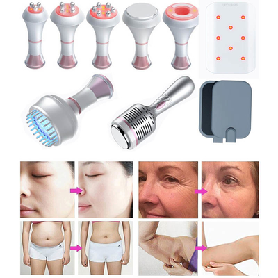pele do olho da máquina do emagrecimento do corpo da cavitação 80KHz que alisa a solução preta de desvanecimento do círculo com as 8 almofadas do laser