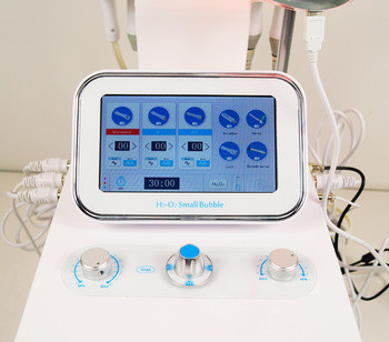 Máquina facial do oxigênio ultrassônico portátil do Hydra do RF da máquina da bolha H2O2