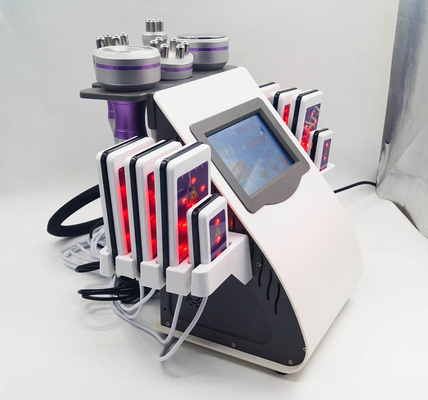 Laser roxo Lipo do RF e máquina 6 da cavitação em 1 máquina gorda da remoção das celulites