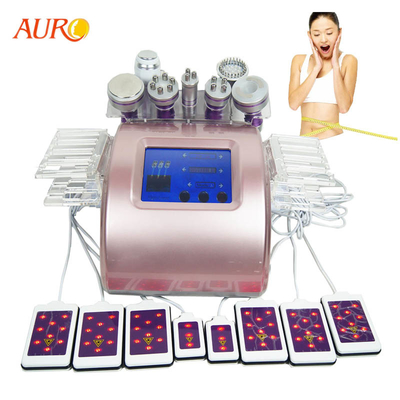 9 em 1 máquina ultrassônica 300W da cavitação do RF Lipo para o aperto da pele