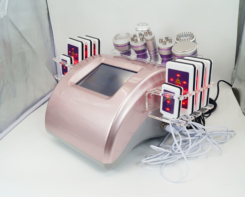 9 em 1 máquina ultrassônica 300W da cavitação do RF Lipo para o aperto da pele