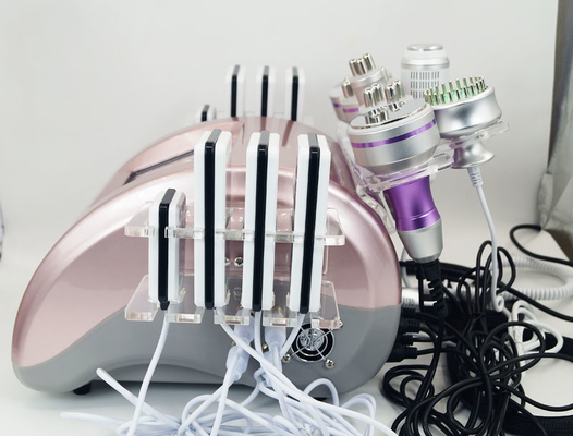 9 em 1 máquina ultrassônica 300W da cavitação do RF Lipo para o aperto da pele
