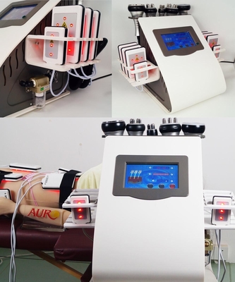 Máquina 6 da cavitação do laser Lipo do RF do salão de beleza em 1 110V 220V para a perda de peso
