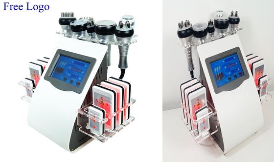 Máquina multipolar RF 9 da cavitação de Lipo do elevador da pele em 1 dispositivo da redução das celulites