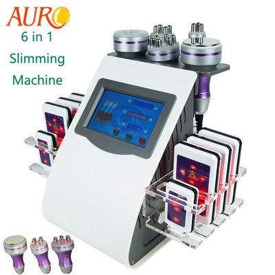 6 em 1 máquina gorda da cavitação do vácuo 40k da máquina do emagrecimento do RF Lipolaser