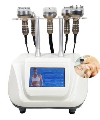 máquina 5 do emagrecimento do corpo da cavitação do vácuo de 40K RF em 1 com 5 punhos