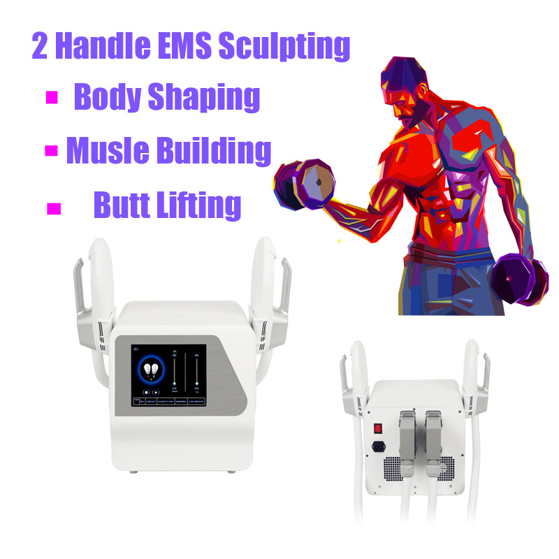 2 punho EMS que esculpe o corpo de máquina magro do Stimulator do músculo que dá forma ao equipamento do salão de beleza