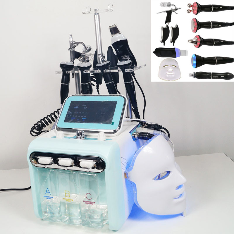 Máquina 9 de Aqua Peel Facial Hydrafacial Water Dermabrasion em 1 para a pele limpa