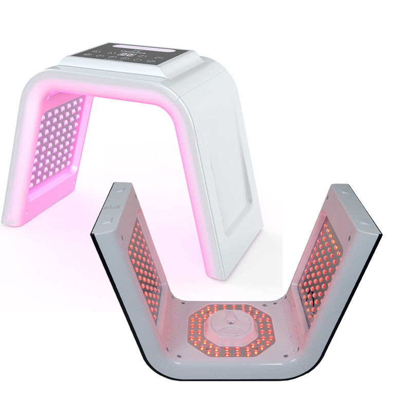 Cor clara vermelha facial da máquina 24W 6 da terapia da luz do diodo emissor de luz de PDT para a acne