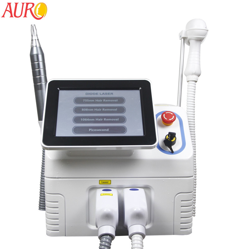 instrumento super da remoção do cabelo 1500W com a máquina da remoção da tatuagem do laser do diodo de 808nm 1064nm 755nm