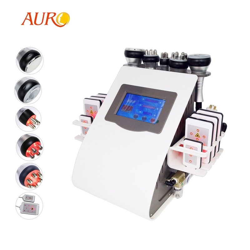 Máquina gorda 6 da cavitação de Lipo da remoção do laser em 1 pele da radiofrequência que aperta o dispositivo