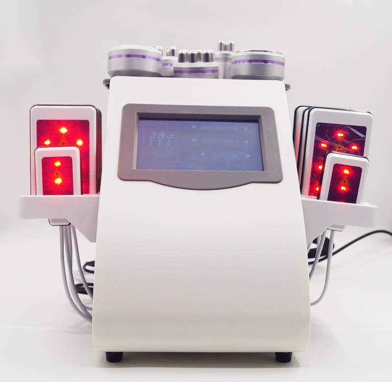 Laser roxo Lipo do RF e máquina 6 da cavitação em 1 máquina gorda da remoção das celulites