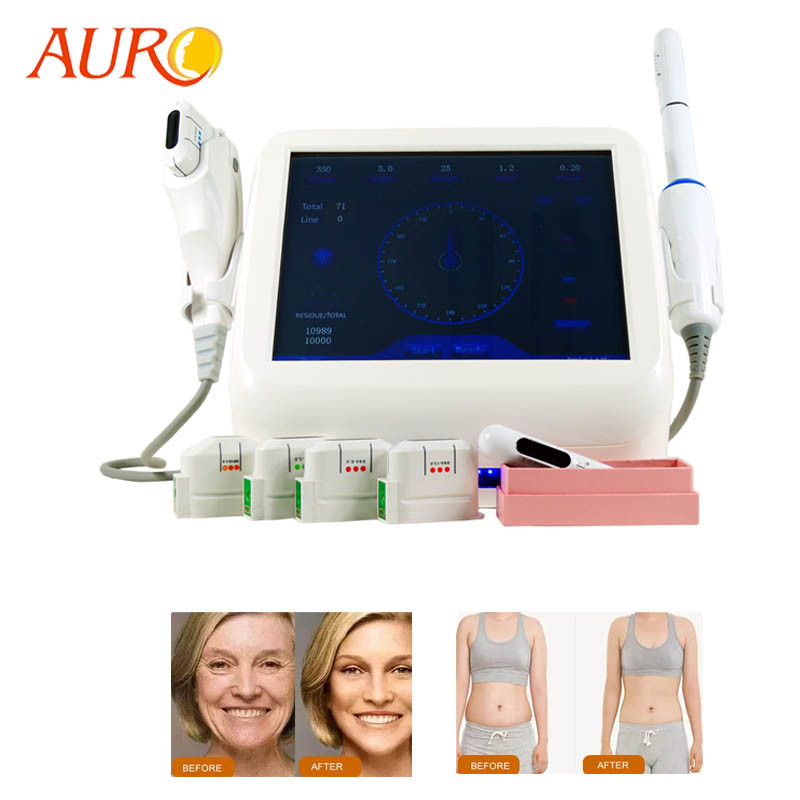 O OEM 2 em 1 vagina do emagrecimento do corpo da face lift da máquina dos cuidados com a pele de HIFu do salão de beleza aperta