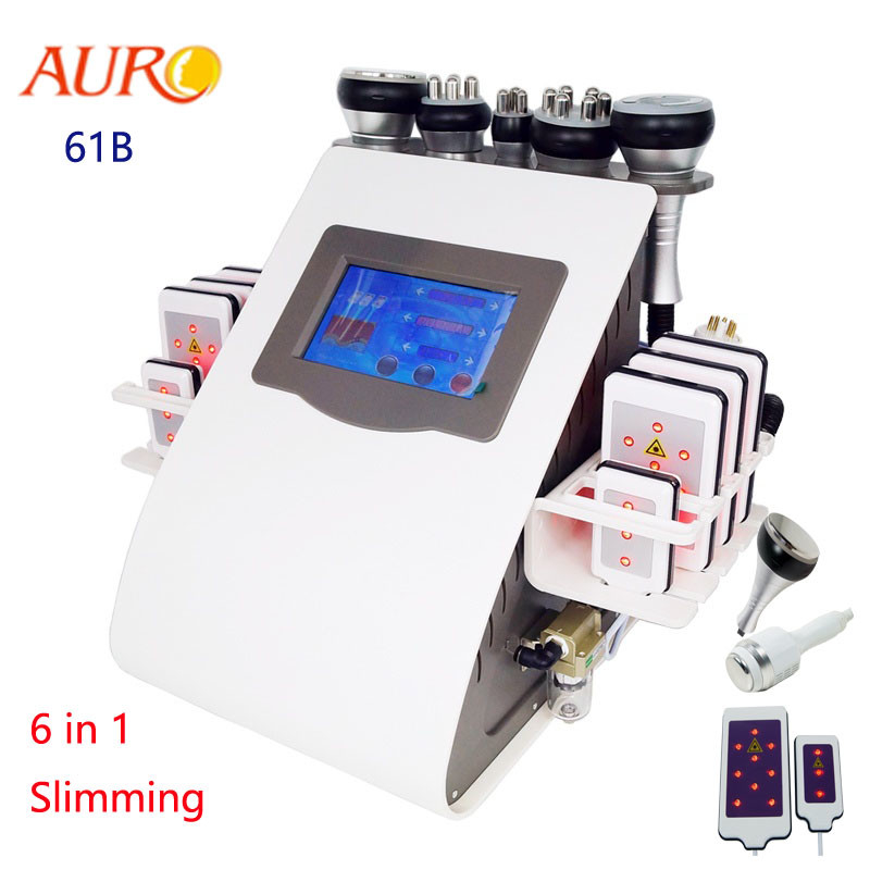 Máquina 6 da cavitação do laser Lipo do RF do salão de beleza em 1 110V 220V para a perda de peso