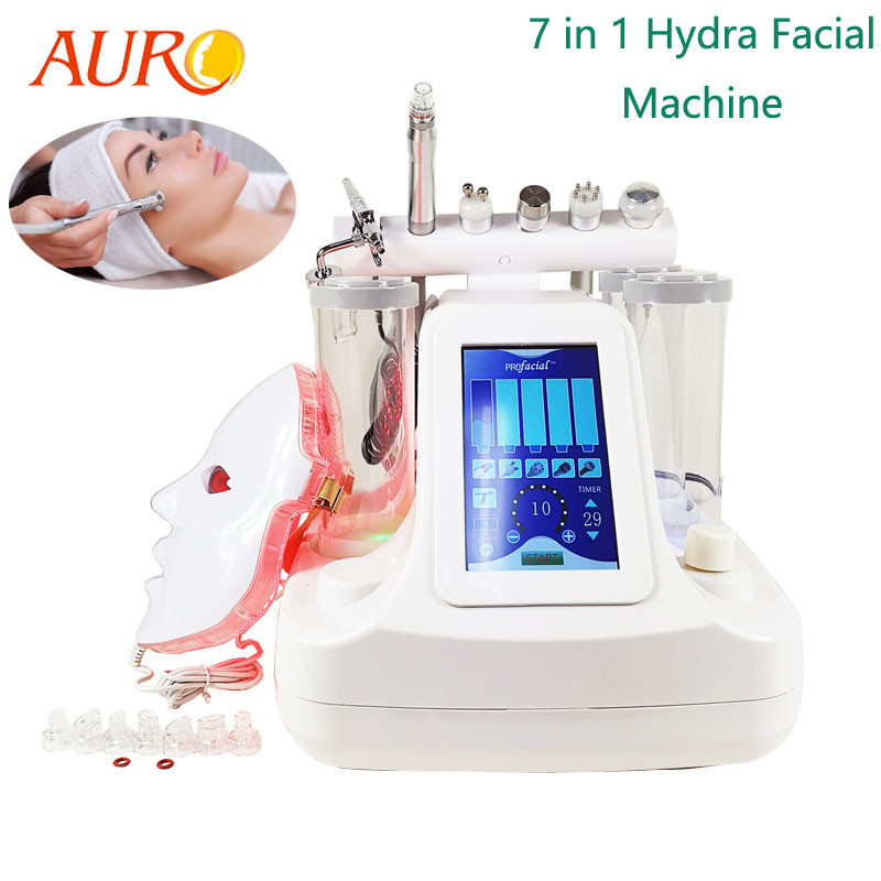 Terapia 7 de Microcurrent em 1 cuidados com a pele ultrassônico da máquina facial do Hydra para termas